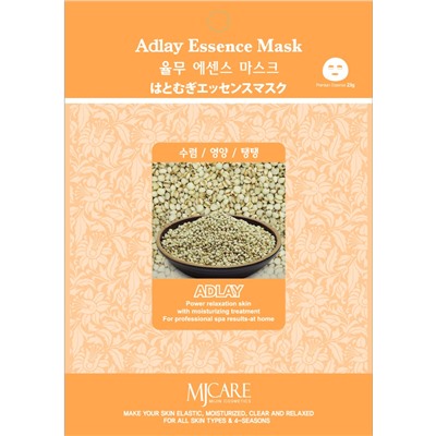 MJCARE ADLAY ESSENCE MASK Тканевая маска  для лица с экстрактом адлая 23г