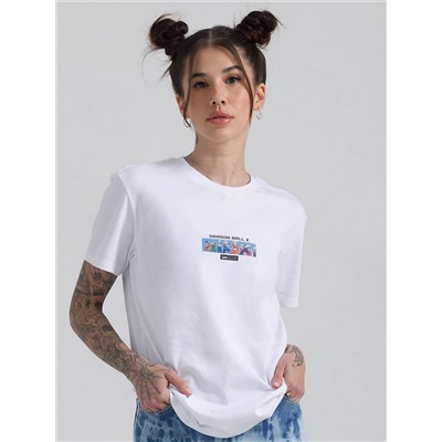 UNISEX LEE AND DRAGON BALL Z USUAL SUSPECTS TEE IN WHITE