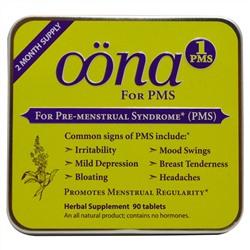 Oona, PMS1 (Для Предменструального Синдрома) 90 таблеток