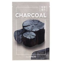 [THE SAEM] Маска для лица тканевая ДРЕВЕСНЫЙ УГОЛЬ Natural Charcoal Mask Sheet, 21 мл