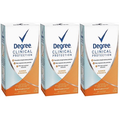 Degree Degree clinical protection summer strength antiperspirant deodorant, 1.7 oz