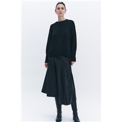 FEW ITEMS LEFT ZW COLLECTION LEATHER EFFECT MIDI SKIRT