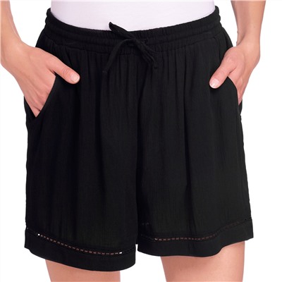 Damen Shorts in Crepp-Optik