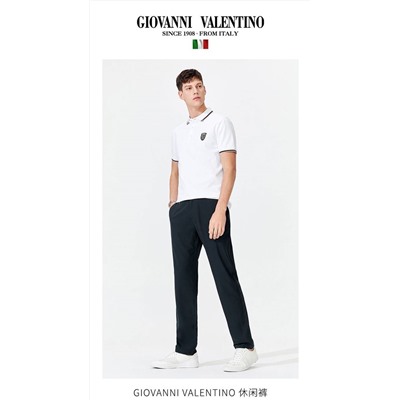 Мужские эластичные деловые брюки Giovanni Valentino  Материал 89,2 полиэфирное волокно, 10,8 % спандекс