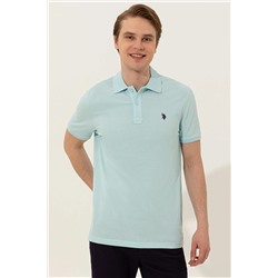 Erkek Aqua Polo Yaka Basic T-Shirt