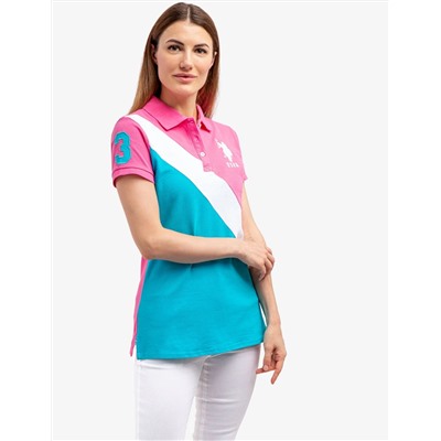 SASH COLORBLOCK POLO SHIRT