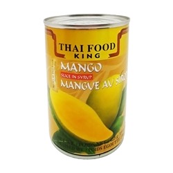THAI FOOD KING Mango slice in syrup Манго ломтиками в сиропе 425г