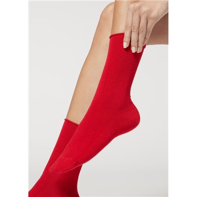 Kurze Socken mit Cashmere