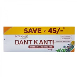 PATANJALI Dant Kanti Natural Toothpaste Зубная паста аюрведическая на травах Дент Канти 500г