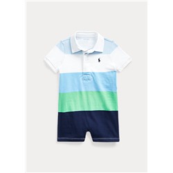 Baby Boy Striped Cotton Rugby Shortall