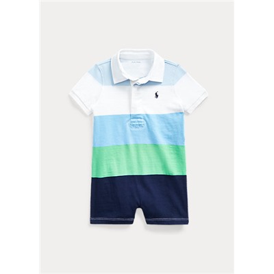 Baby Boy Striped Cotton Rugby Shortall