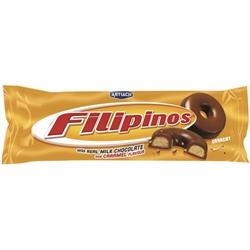Filipinos Печенье со вкусом карамели в молочном шоколаде 128г