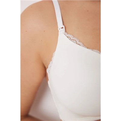 Sujetador CHARMING 'maternity' triangular microfibra blanco