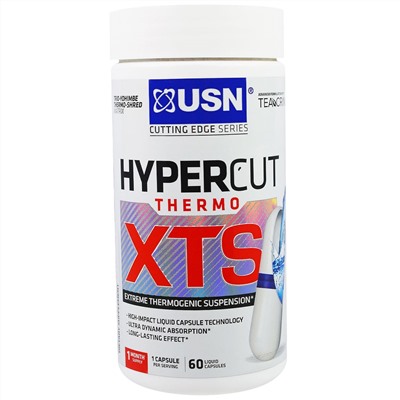 USN, Hypercut Thermo XTS, 60 жидких капсул