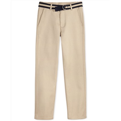 Nautica Flat-Front Belted Twill Pants, Big Boys (8-20)