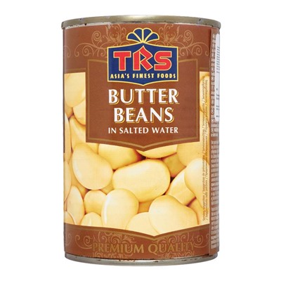 TRS Canned Bolied Butter Beans Консервированная фасоль Лима 400г