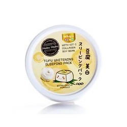 Питательная отбеливающая ночная маска с тофу от Daiso 100 гр / Daiso Tofu soybean whitening sleeping mask 100 gr