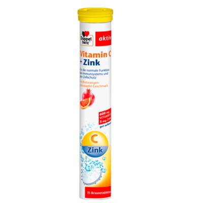 Vitamin C + Zink Brausetabletten 15 St., 94,5 g