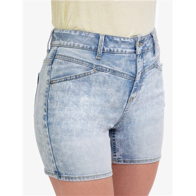 HIGH RISE VINTAGE YOKE DENIM SHORTS