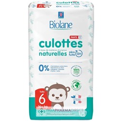 Biolane Pants - Culottes Naturelles - Taille 6 - 16kg+ - 36 couches