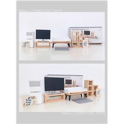 Игрушечные деревянные наборы детской мебели