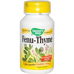 Nature's Way, Комплекс с пажитником и чабрецом Fenu-Thyme, 450 мг, 100 капсул