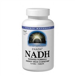 Source Naturals, Никотинамидадениндинуклеотид ENADA, 5.0 мг, 30 таблеток