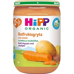 HiPP Organic овощи и говядина, с 1 года, 220гр.
