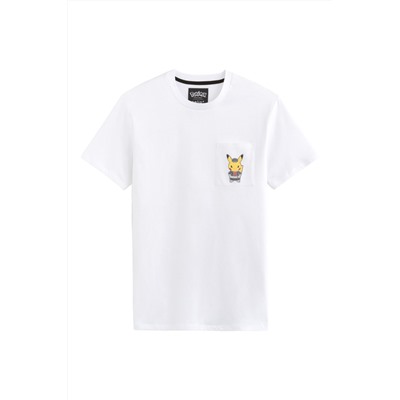 Camiseta Pikachu Pokémon Blanco