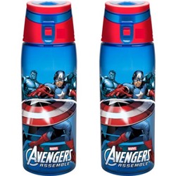 Walmart Zak! 2-Piece Avengers 25 oz Tritan Sport Bottle Se
