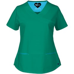UA Butter-Soft STRETCH Scrubs Contemporary Fit Crossover Top
