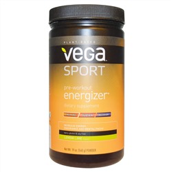 Vega, Спортпит, энергетик перед тренировкой, порошок, лимон лайм, 19 унций (540 г)