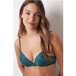 Sujetador GORGEOUS push up microfibra verde