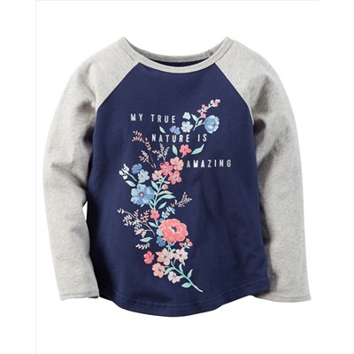 Floral Raglan Tee