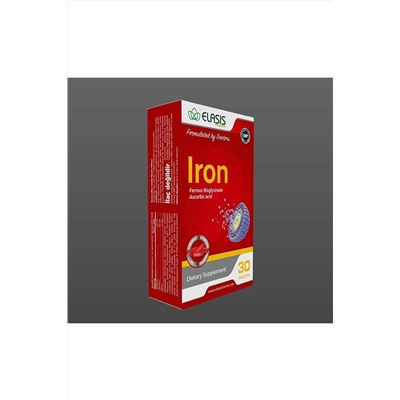ELASİS PHARMA Iron 30 Kapsül Vitamin C Ve Demir Içeren Takviye Edici Gıda ELASİS IRON