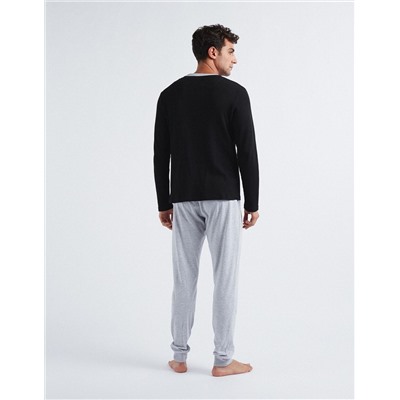 Pyjamas, Men, Black/Grey