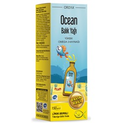 Рыбий жир омега-3 жидкий Ocean Balic Yagi Omega 3, 150 мл лимон