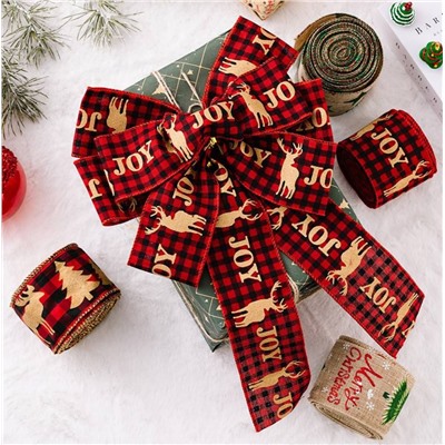 🎁 красивые тканевые ленты для упаковки новогодних подарков 🎄..