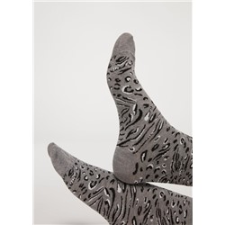 Kurze Socken mit Animal-Muster