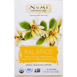 Numi Tea, Органический регулирующий чай, 16 чайных пакетиков, 1,30 унц. (36,8 г)
