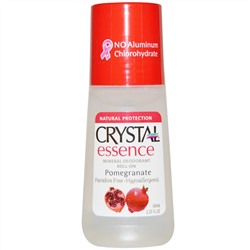 Crystal Body Deodorant, Crystal Essence, минеральный шариковый дезодорант, гранат, 2,25 жидких унций (66 мл)