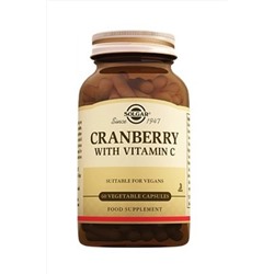Solgar Cranberry With Vitamin C 60 Kapsül 8699588659121