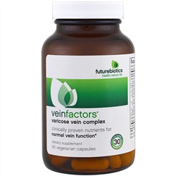 FutureBiotics, VeinFactors, противоварикозный комплекс, 90 вегетарианских капсул
