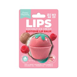 [FUNNY ORGANIX] Бальзам для губ увлажняющий COCONUT ICE CREAM Biotique Lip Balm, 7,2 г