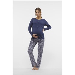 Conjunto pijama maternity animal print