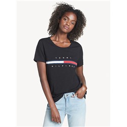 RELAXED FIT ESSENTIAL LOGO FLAG T-SHIRT