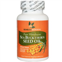 SeaBuckWonders, Масло из семян облепихи, 500 мг, 60 мягких капсул