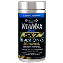 Muscletech, VitaMax Sport, SX-7, Черный оникс, для мужчин, 120 таблеток