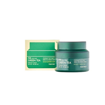 TONYMOLY THE CHOK CHOK GREEN TEA Intense Cream Увлажняющий крем для лица с экстрактом зеленого чая 60мл