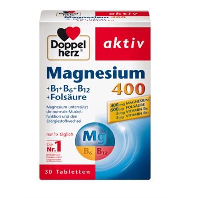 Doppelherz Magnesium 400mg Tabletten, 30 St